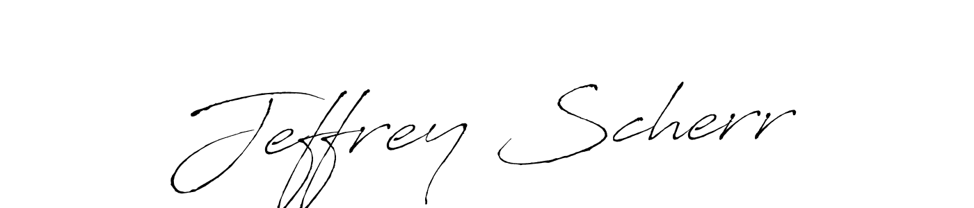 How to make Jeffrey Scherr signature? Antro_Vectra is a professional autograph style. Create handwritten signature for Jeffrey Scherr name. Jeffrey Scherr signature style 6 images and pictures png