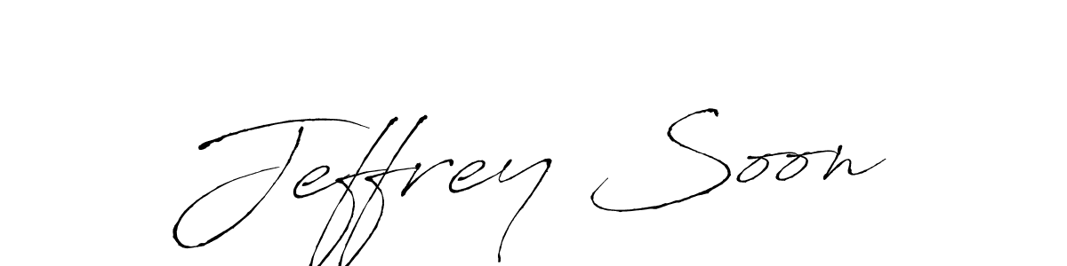 Use a signature maker to create a handwritten signature online. With this signature software, you can design (Antro_Vectra) your own signature for name Jeffrey Soon. Jeffrey Soon signature style 6 images and pictures png