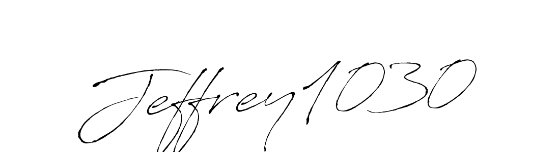 The best way (Antro_Vectra) to make a short signature is to pick only two or three words in your name. The name Jeffrey1030 include a total of six letters. For converting this name. Jeffrey1030 signature style 6 images and pictures png