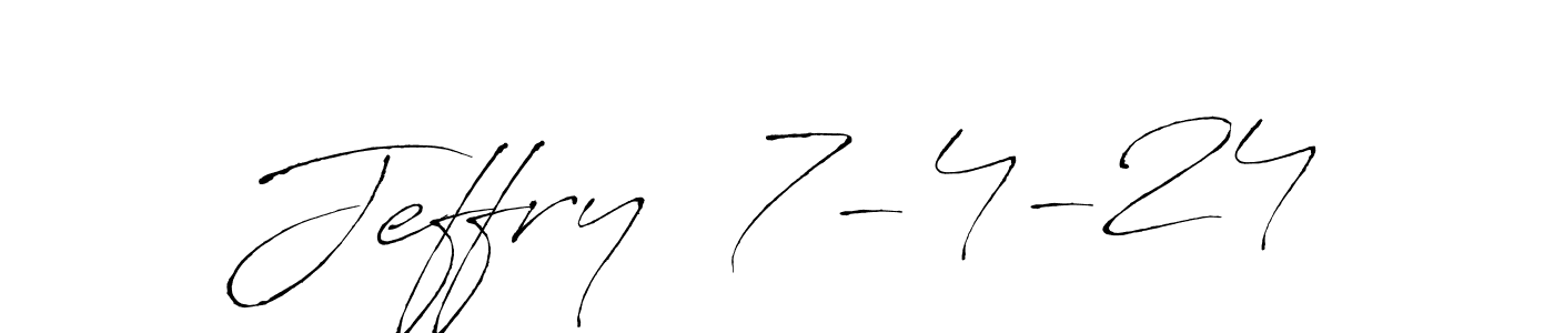 It looks lik you need a new signature style for name Jeffry  7-4-24. Design unique handwritten (Antro_Vectra) signature with our free signature maker in just a few clicks. Jeffry  7-4-24 signature style 6 images and pictures png