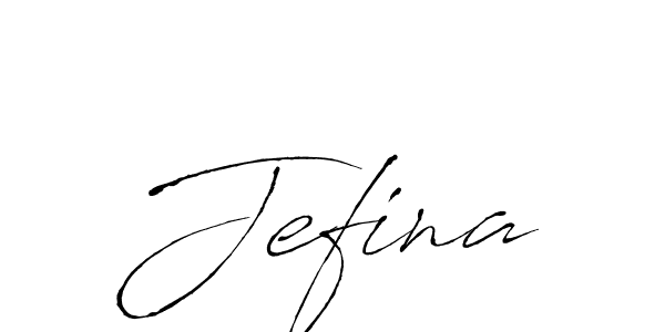 Make a beautiful signature design for name Jefina. With this signature (Antro_Vectra) style, you can create a handwritten signature for free. Jefina signature style 6 images and pictures png