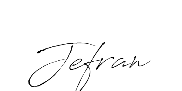 Make a beautiful signature design for name Jefran. With this signature (Antro_Vectra) style, you can create a handwritten signature for free. Jefran signature style 6 images and pictures png