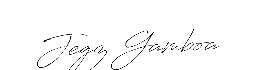 Make a beautiful signature design for name Jegz Gamboa. With this signature (Antro_Vectra) style, you can create a handwritten signature for free. Jegz Gamboa signature style 6 images and pictures png