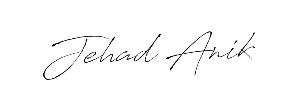 Design your own signature with our free online signature maker. With this signature software, you can create a handwritten (Antro_Vectra) signature for name Jehad Anik. Jehad Anik signature style 6 images and pictures png