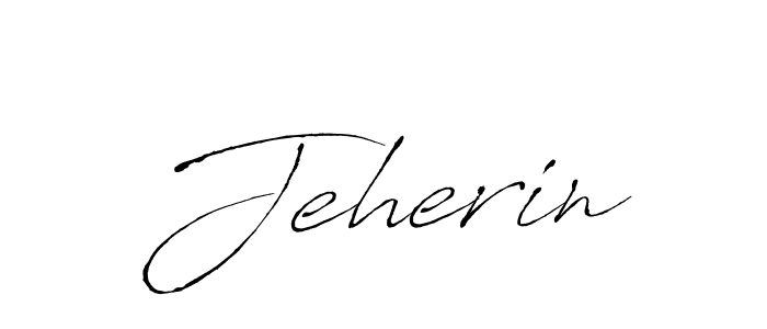 Design your own signature with our free online signature maker. With this signature software, you can create a handwritten (Antro_Vectra) signature for name Jeherin. Jeherin signature style 6 images and pictures png