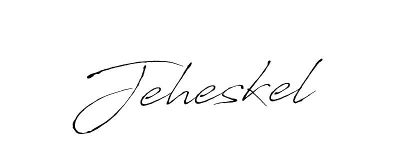 Use a signature maker to create a handwritten signature online. With this signature software, you can design (Antro_Vectra) your own signature for name Jeheskel. Jeheskel signature style 6 images and pictures png