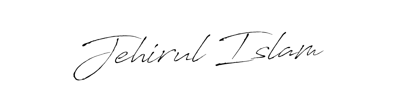 Design your own signature with our free online signature maker. With this signature software, you can create a handwritten (Antro_Vectra) signature for name Jehirul Islam. Jehirul Islam signature style 6 images and pictures png