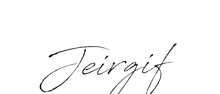 Antro_Vectra is a professional signature style that is perfect for those who want to add a touch of class to their signature. It is also a great choice for those who want to make their signature more unique. Get Jeirgif name to fancy signature for free. Jeirgif signature style 6 images and pictures png