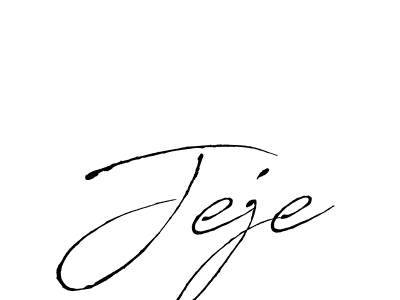 Design your own signature with our free online signature maker. With this signature software, you can create a handwritten (Antro_Vectra) signature for name Jeje. Jeje signature style 6 images and pictures png