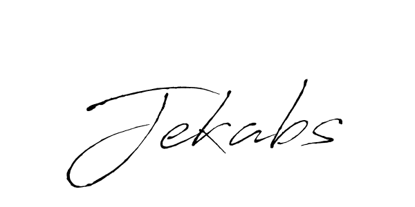 Make a beautiful signature design for name Jekabs. With this signature (Antro_Vectra) style, you can create a handwritten signature for free. Jekabs signature style 6 images and pictures png
