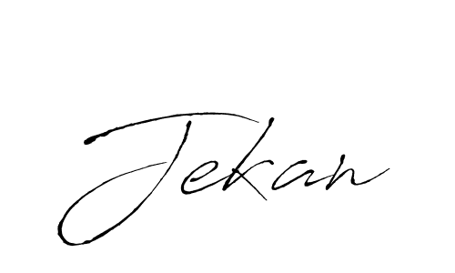 Create a beautiful signature design for name Jekan. With this signature (Antro_Vectra) fonts, you can make a handwritten signature for free. Jekan signature style 6 images and pictures png