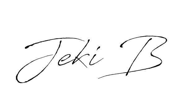 The best way (Antro_Vectra) to make a short signature is to pick only two or three words in your name. The name Jeki B include a total of six letters. For converting this name. Jeki B signature style 6 images and pictures png