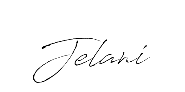 Use a signature maker to create a handwritten signature online. With this signature software, you can design (Antro_Vectra) your own signature for name Jelani. Jelani signature style 6 images and pictures png