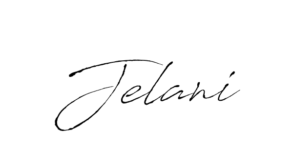 Jelani stylish signature style. Best Handwritten Sign (Antro_Vectra) for my name. Handwritten Signature Collection Ideas for my name Jelani. Jelani signature style 6 images and pictures png