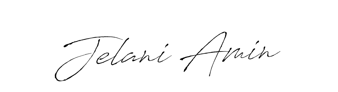 Antro_Vectra is a professional signature style that is perfect for those who want to add a touch of class to their signature. It is also a great choice for those who want to make their signature more unique. Get Jelani Amin name to fancy signature for free. Jelani Amin signature style 6 images and pictures png