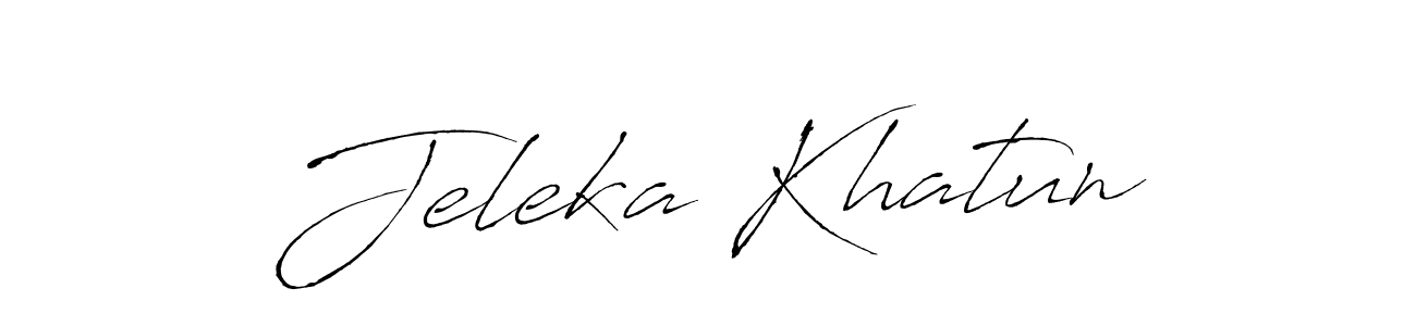You should practise on your own different ways (Antro_Vectra) to write your name (Jeleka Khatun) in signature. don't let someone else do it for you. Jeleka Khatun signature style 6 images and pictures png