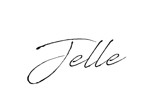 Use a signature maker to create a handwritten signature online. With this signature software, you can design (Antro_Vectra) your own signature for name Jelle. Jelle signature style 6 images and pictures png