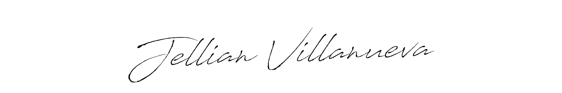 Design your own signature with our free online signature maker. With this signature software, you can create a handwritten (Antro_Vectra) signature for name Jellian Villanueva. Jellian Villanueva signature style 6 images and pictures png