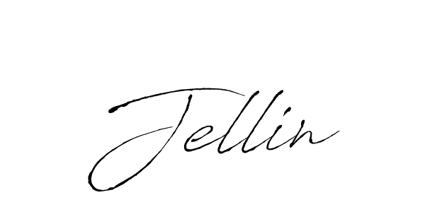 Use a signature maker to create a handwritten signature online. With this signature software, you can design (Antro_Vectra) your own signature for name Jellin. Jellin signature style 6 images and pictures png