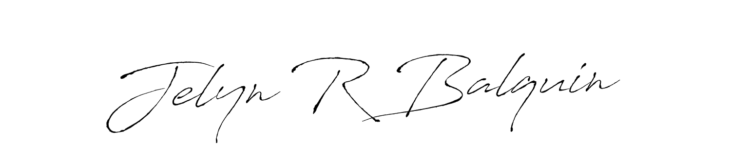 Create a beautiful signature design for name Jelyn R Balquin. With this signature (Antro_Vectra) fonts, you can make a handwritten signature for free. Jelyn R Balquin signature style 6 images and pictures png