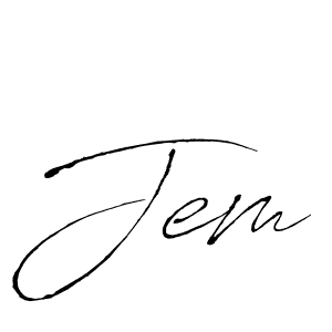 Best and Professional Signature Style for Jem. Antro_Vectra Best Signature Style Collection. Jem signature style 6 images and pictures png