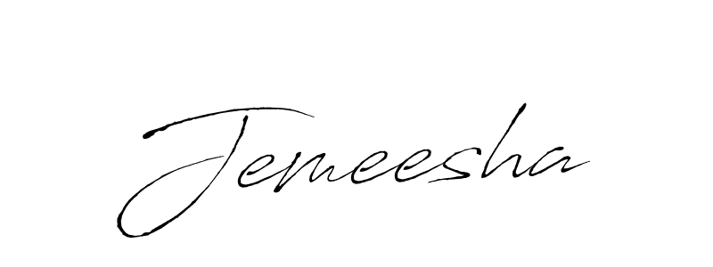 Design your own signature with our free online signature maker. With this signature software, you can create a handwritten (Antro_Vectra) signature for name Jemeesha. Jemeesha signature style 6 images and pictures png