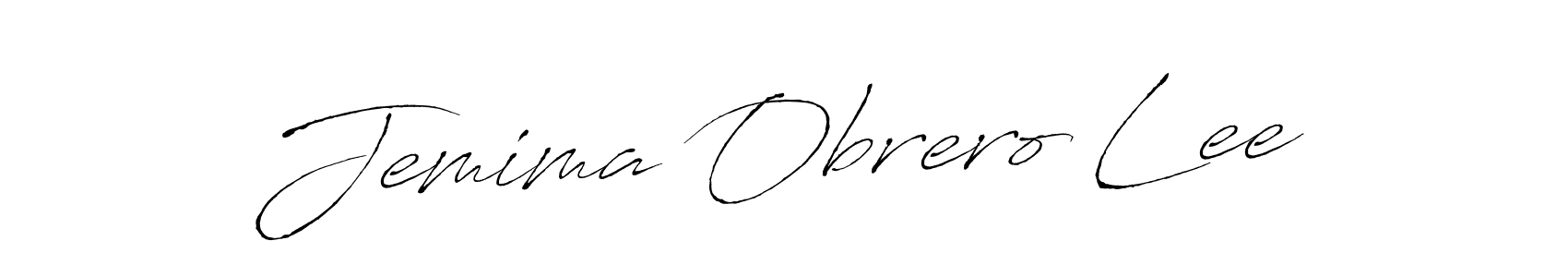 Create a beautiful signature design for name Jemima Obrero Lee. With this signature (Antro_Vectra) fonts, you can make a handwritten signature for free. Jemima Obrero Lee signature style 6 images and pictures png