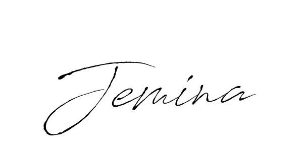 Create a beautiful signature design for name Jemina. With this signature (Antro_Vectra) fonts, you can make a handwritten signature for free. Jemina signature style 6 images and pictures png