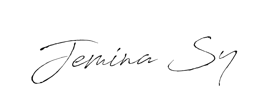 Design your own signature with our free online signature maker. With this signature software, you can create a handwritten (Antro_Vectra) signature for name Jemina Sy. Jemina Sy signature style 6 images and pictures png