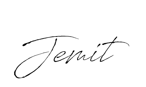 Create a beautiful signature design for name Jemit. With this signature (Antro_Vectra) fonts, you can make a handwritten signature for free. Jemit signature style 6 images and pictures png