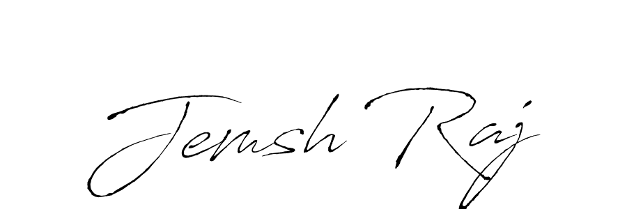 Antro_Vectra is a professional signature style that is perfect for those who want to add a touch of class to their signature. It is also a great choice for those who want to make their signature more unique. Get Jemsh Raj name to fancy signature for free. Jemsh Raj signature style 6 images and pictures png