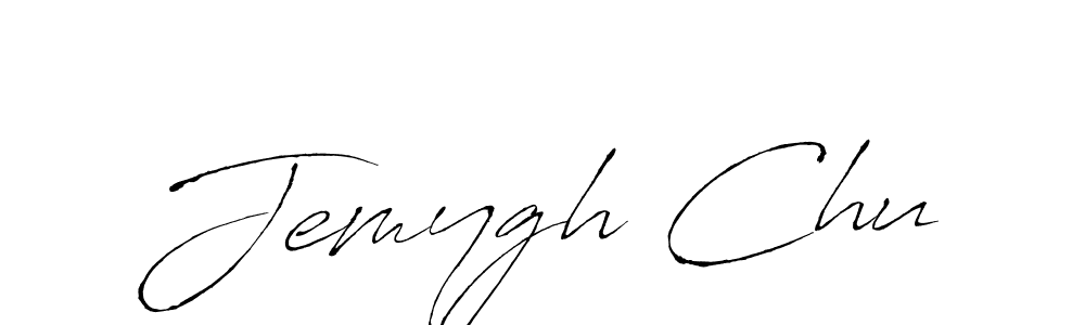 Design your own signature with our free online signature maker. With this signature software, you can create a handwritten (Antro_Vectra) signature for name Jemygh Chu. Jemygh Chu signature style 6 images and pictures png