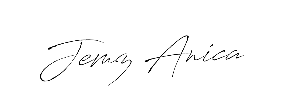 Create a beautiful signature design for name Jemz Anica. With this signature (Antro_Vectra) fonts, you can make a handwritten signature for free. Jemz Anica signature style 6 images and pictures png