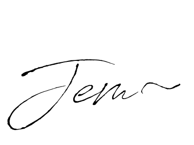 How to Draw Jem~ signature style? Antro_Vectra is a latest design signature styles for name Jem~. Jem~ signature style 6 images and pictures png