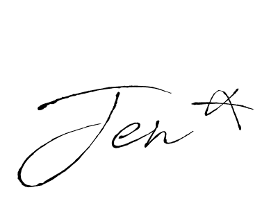 Use a signature maker to create a handwritten signature online. With this signature software, you can design (Antro_Vectra) your own signature for name Jen*. Jen* signature style 6 images and pictures png