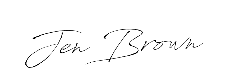 How to make Jen Brown signature? Antro_Vectra is a professional autograph style. Create handwritten signature for Jen Brown name. Jen Brown signature style 6 images and pictures png