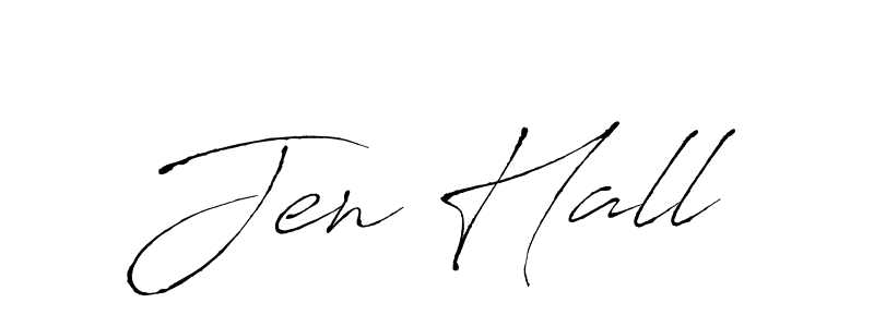 Design your own signature with our free online signature maker. With this signature software, you can create a handwritten (Antro_Vectra) signature for name Jen Hall. Jen Hall signature style 6 images and pictures png