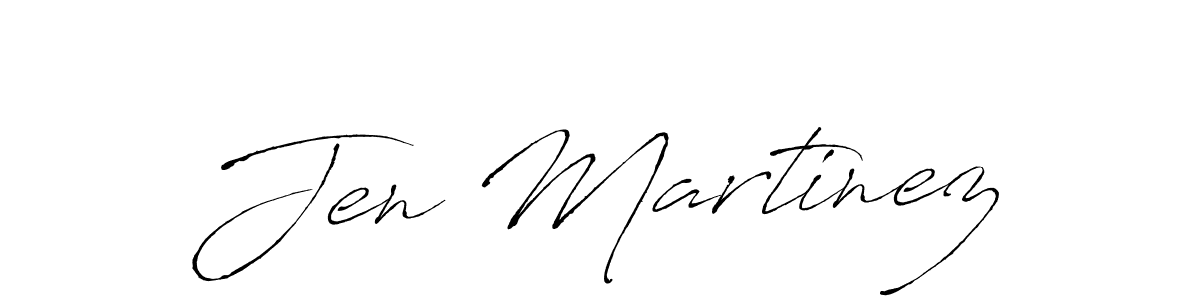 Create a beautiful signature design for name Jen Martinez. With this signature (Antro_Vectra) fonts, you can make a handwritten signature for free. Jen Martinez signature style 6 images and pictures png