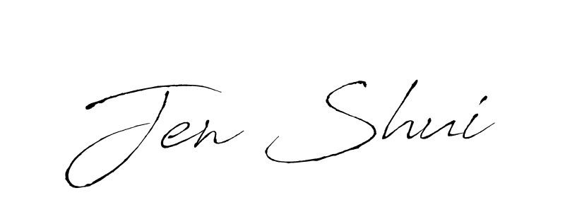 The best way (Antro_Vectra) to make a short signature is to pick only two or three words in your name. The name Jen Shui include a total of six letters. For converting this name. Jen Shui signature style 6 images and pictures png