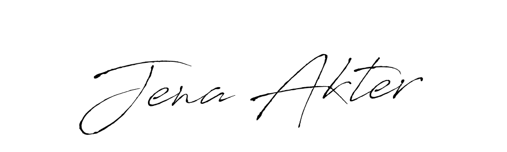 Also we have Jena Akter name is the best signature style. Create professional handwritten signature collection using Antro_Vectra autograph style. Jena Akter signature style 6 images and pictures png