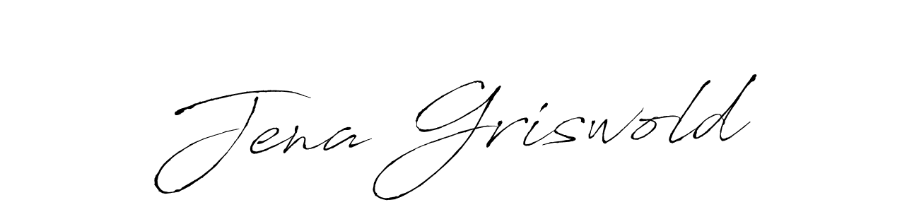 You should practise on your own different ways (Antro_Vectra) to write your name (Jena Griswold) in signature. don't let someone else do it for you. Jena Griswold signature style 6 images and pictures png