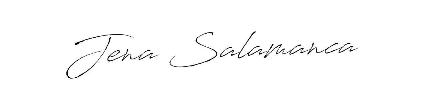 How to make Jena Salamanca signature? Antro_Vectra is a professional autograph style. Create handwritten signature for Jena Salamanca name. Jena Salamanca signature style 6 images and pictures png