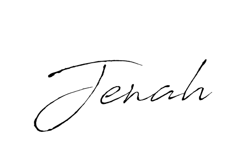 Make a beautiful signature design for name Jenah. With this signature (Antro_Vectra) style, you can create a handwritten signature for free. Jenah signature style 6 images and pictures png