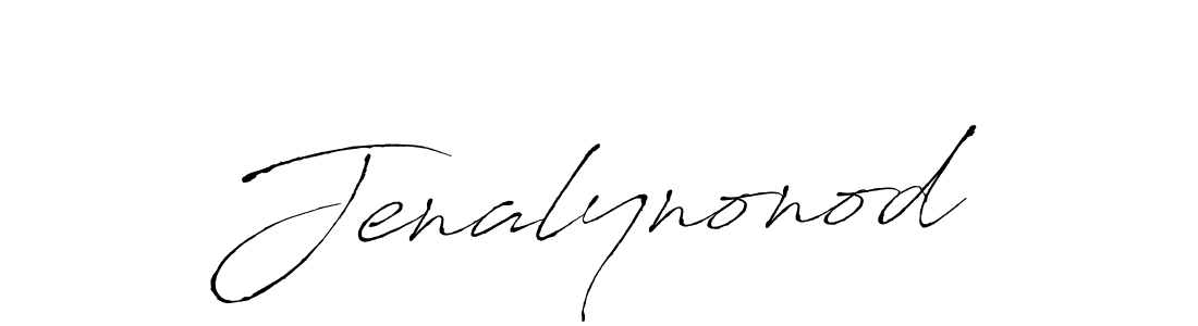 The best way (Antro_Vectra) to make a short signature is to pick only two or three words in your name. The name Jenalynonod include a total of six letters. For converting this name. Jenalynonod signature style 6 images and pictures png