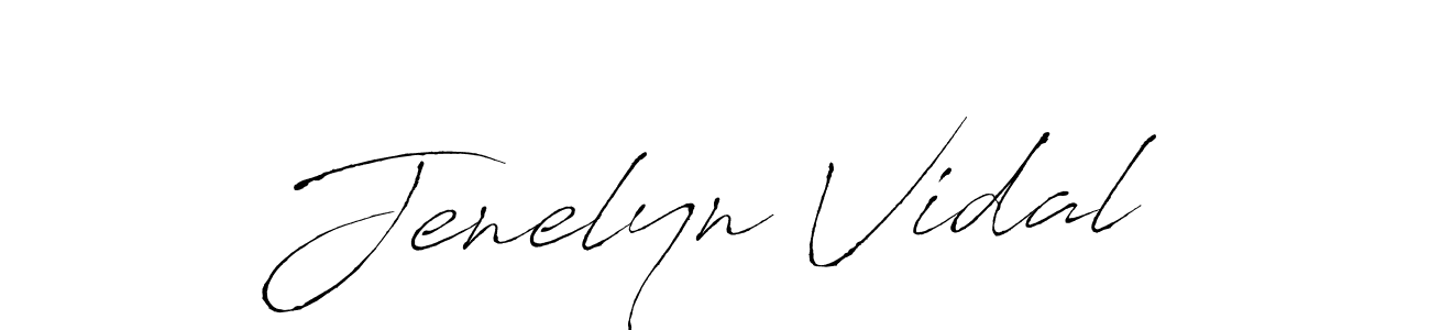 Jenelyn Vidal stylish signature style. Best Handwritten Sign (Antro_Vectra) for my name. Handwritten Signature Collection Ideas for my name Jenelyn Vidal. Jenelyn Vidal signature style 6 images and pictures png