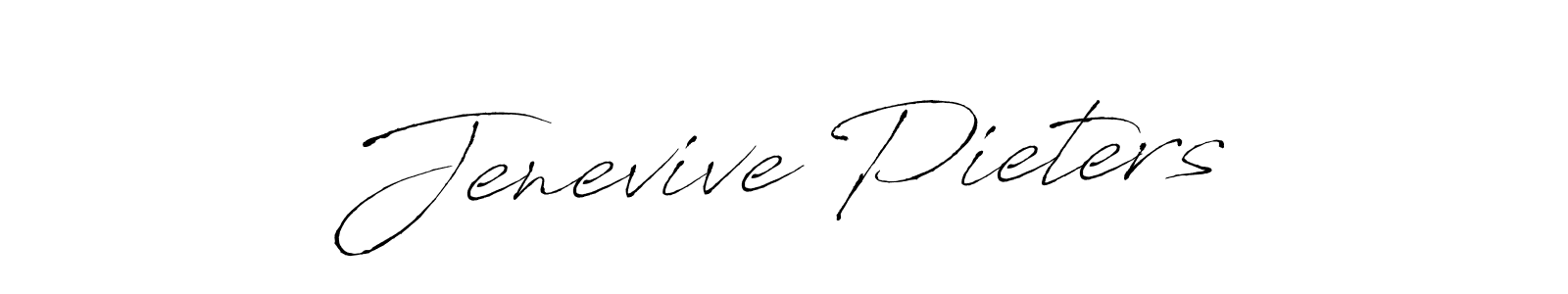 Create a beautiful signature design for name Jenevive Pieters. With this signature (Antro_Vectra) fonts, you can make a handwritten signature for free. Jenevive Pieters signature style 6 images and pictures png