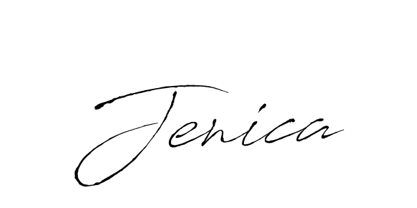 Create a beautiful signature design for name Jenica. With this signature (Antro_Vectra) fonts, you can make a handwritten signature for free. Jenica signature style 6 images and pictures png