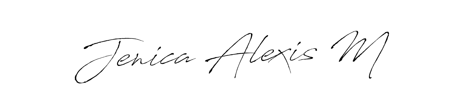 Here are the top 10 professional signature styles for the name Jenica Alexis M. These are the best autograph styles you can use for your name. Jenica Alexis M signature style 6 images and pictures png