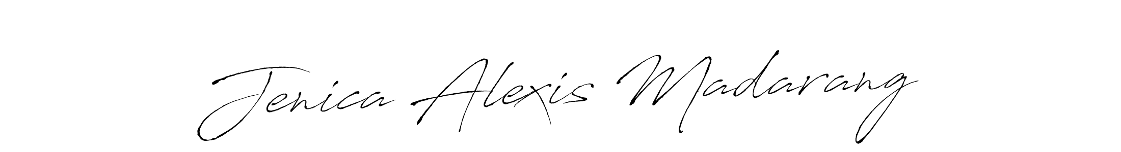 Also we have Jenica Alexis Madarang name is the best signature style. Create professional handwritten signature collection using Antro_Vectra autograph style. Jenica Alexis Madarang signature style 6 images and pictures png