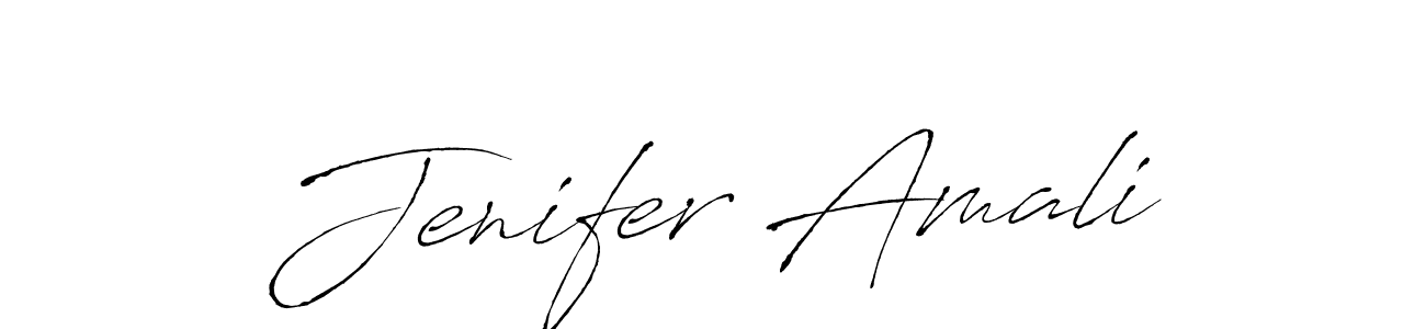 Design your own signature with our free online signature maker. With this signature software, you can create a handwritten (Antro_Vectra) signature for name Jenifer Amali. Jenifer Amali signature style 6 images and pictures png